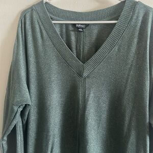 Buffalo David Bitton Olive V-Neck Sweater